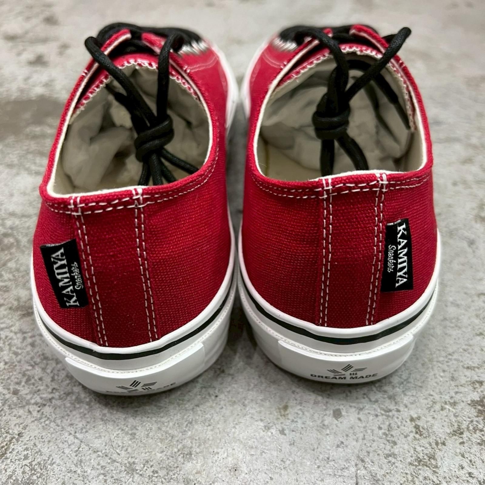 参考上代28600円 未使用 KAMIYA Joey Vulcanized Sneakers ジョーイ 