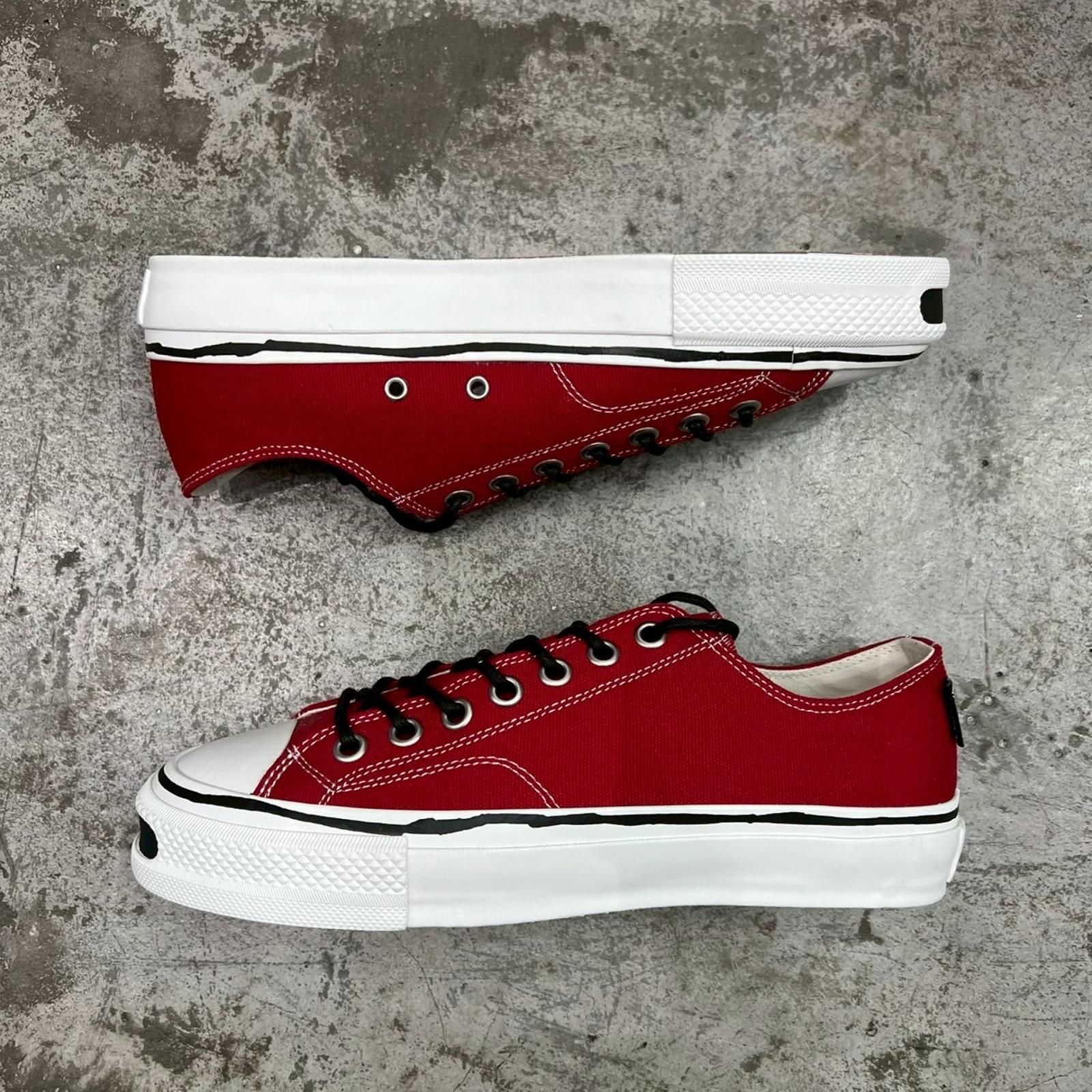 参考上代28600円 未使用 KAMIYA Joey Vulcanized Sneakers ジョーイ 