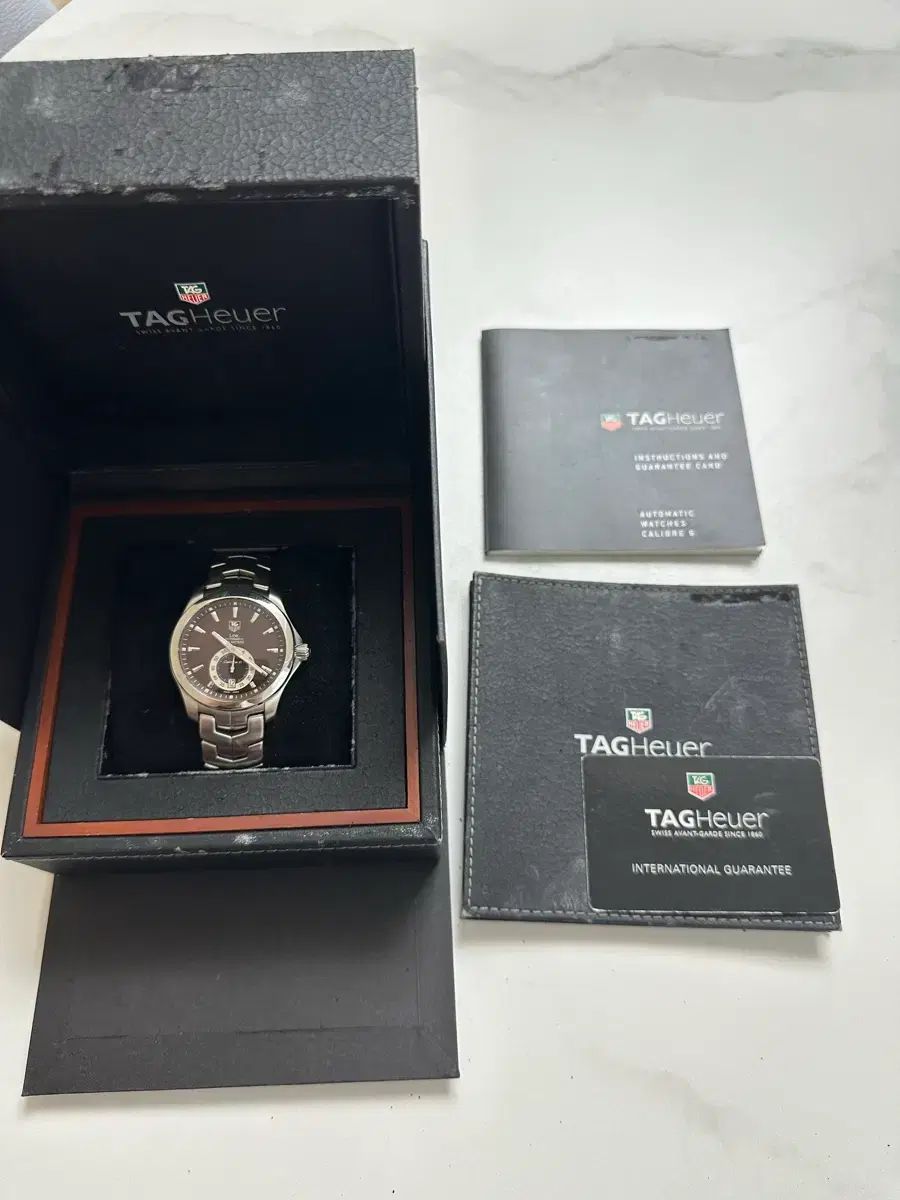 タグ ホイヤー リンク ブラウン版 wjf211c カリバー6