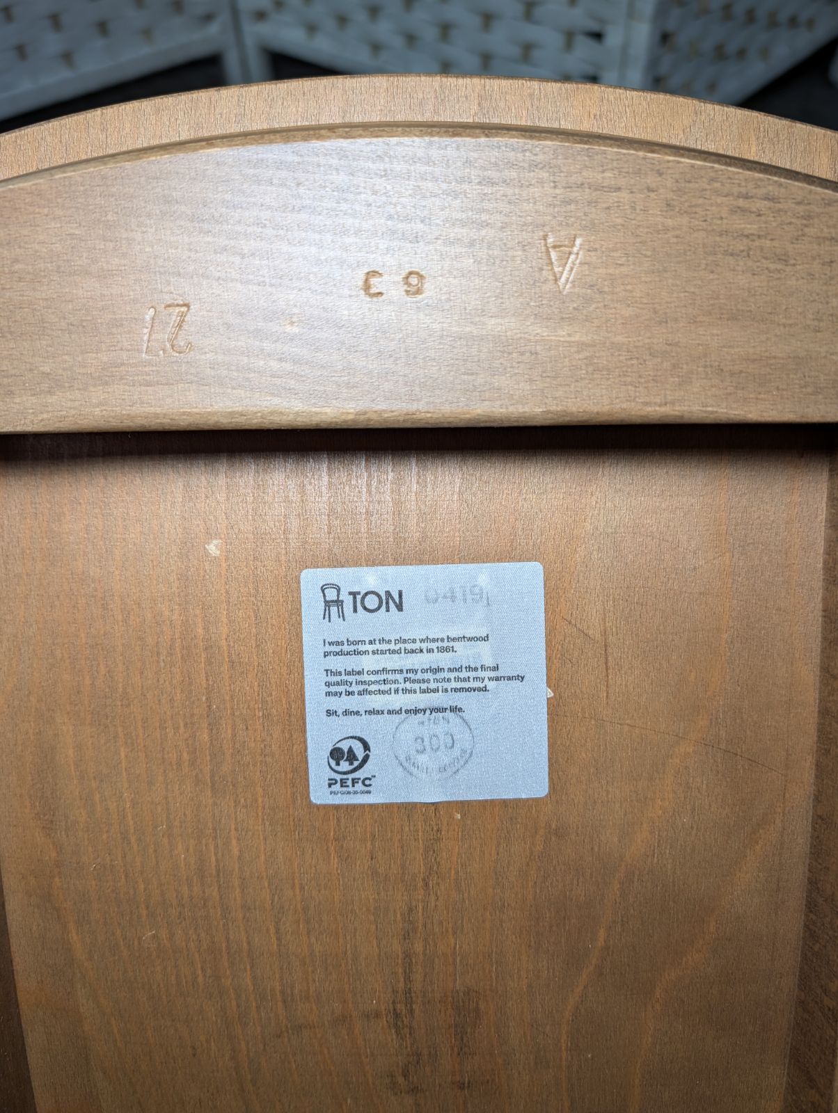 TON 2脚セット 天然木 Ironica ダイニングチェア ビーチ材 TO-35