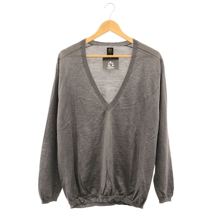 BATONER (バトナー) ① BN-24SM-090 L'ECHOPPE別注 Ramie V Neck Knit