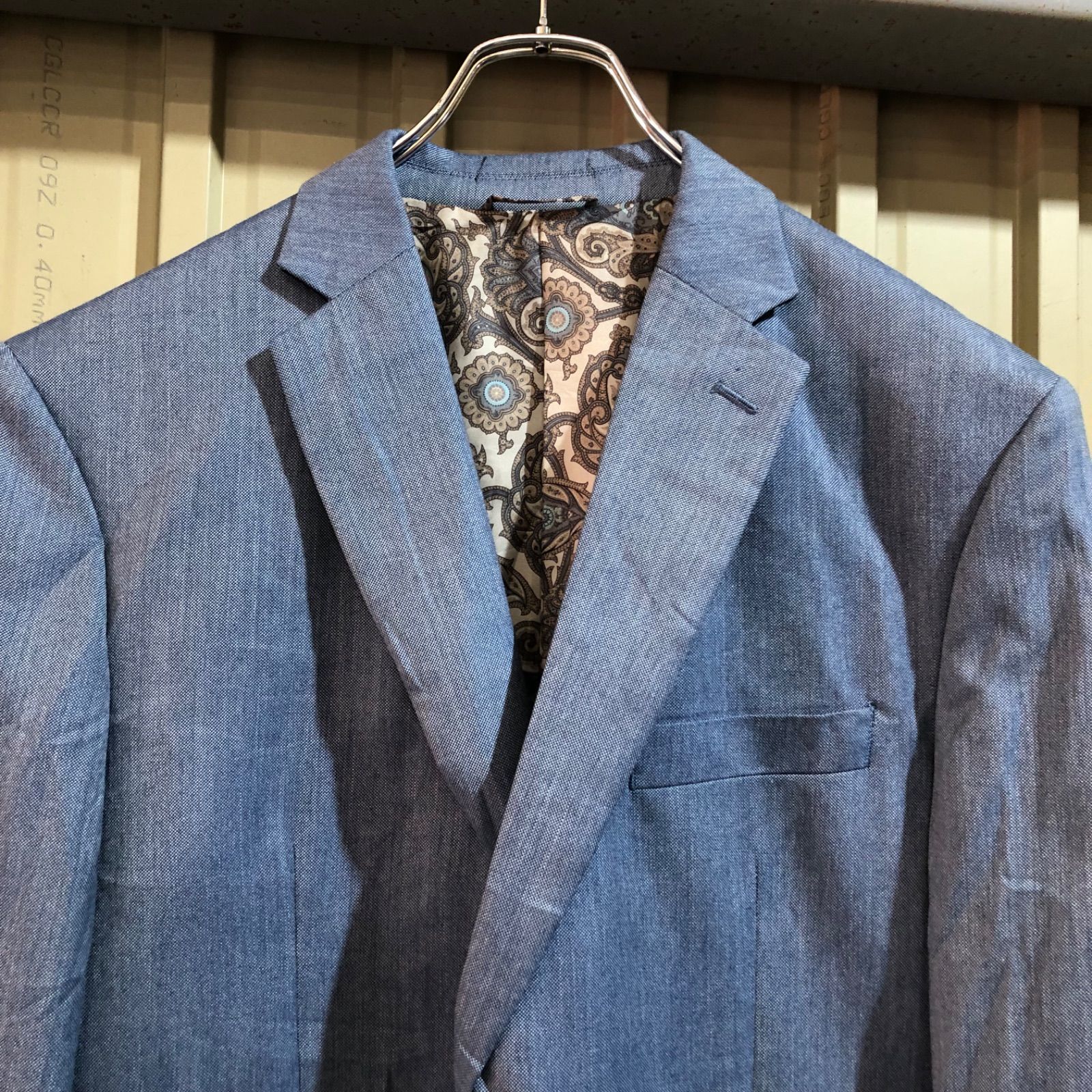 1743 LAULEN RALPH LAUREN テーラードジャケット ライトブルー XL 相当