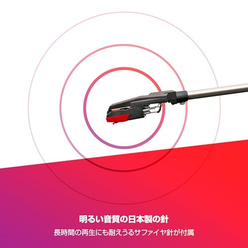 ION Audioレコードプレーヤー スピーカー内蔵 USB ヘッドホン端子 レコードの音をUSB接続でPCに録音 33 1 3 45 78回転対応 アイオン Max LP マホガニー c 234 d 393