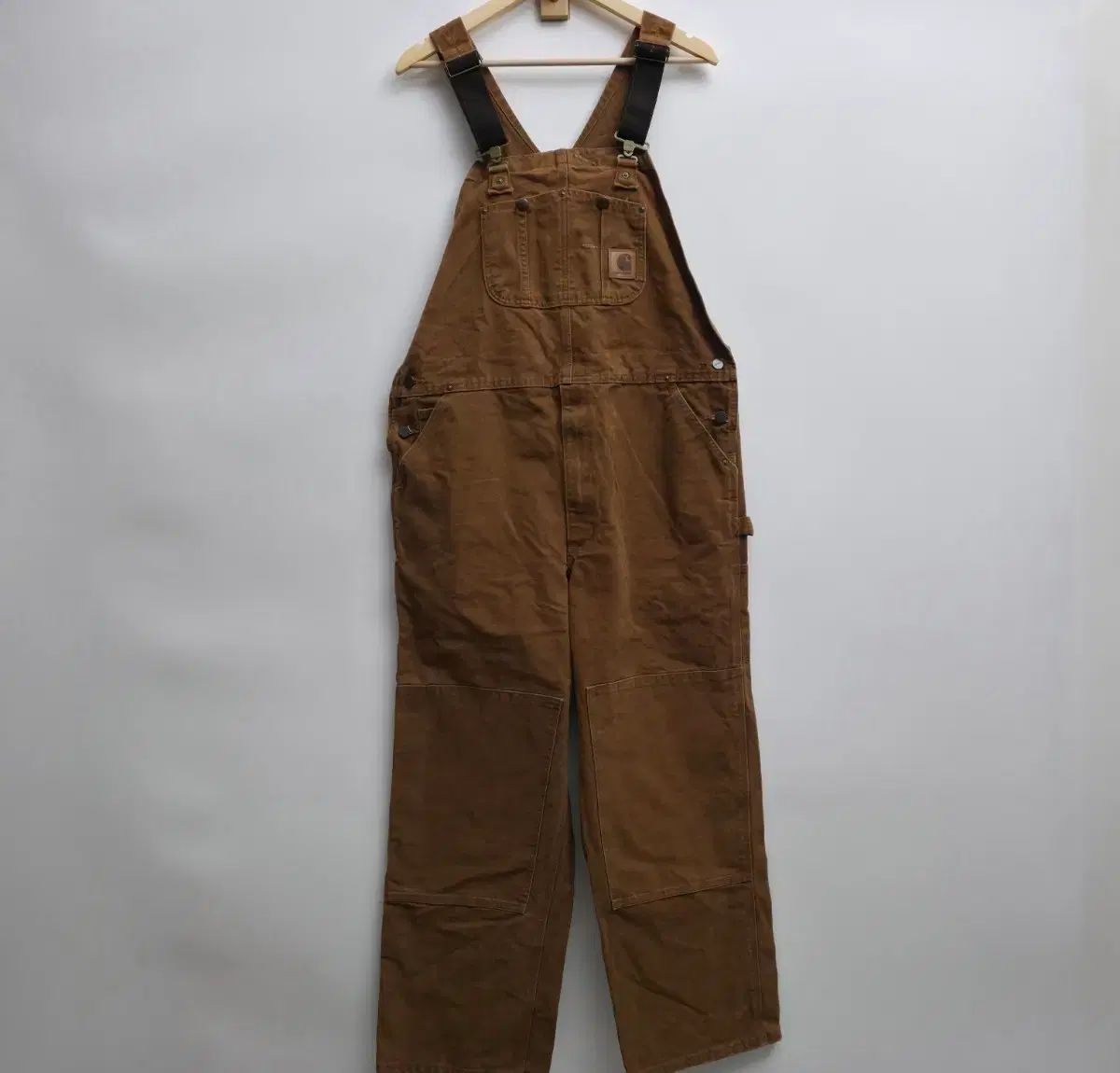 40/32 新品 Carhartt カーハート ダブルニー オーバーオール ブラウン 40/32 新品 Carhartt カーハート ダブルニー オーバーオール ブラウン