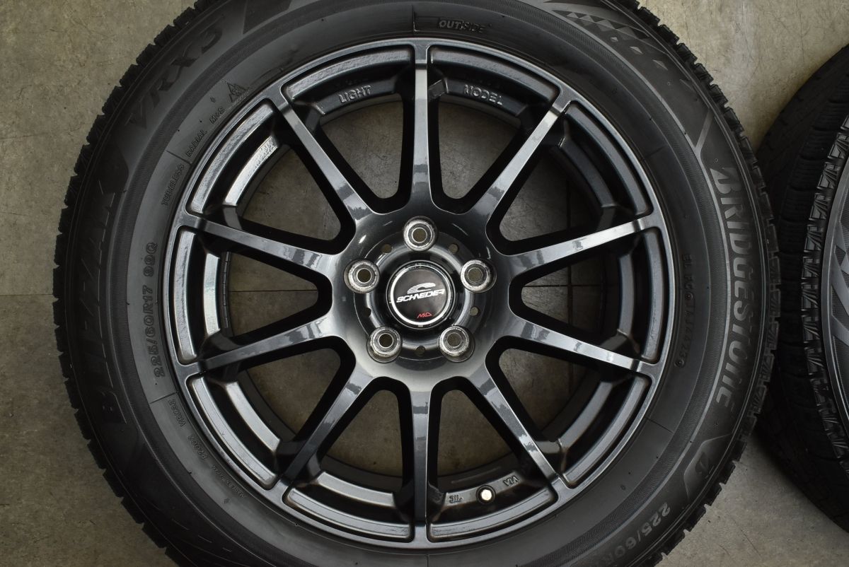 2023年製 VRX3付】シュナイダー 17in 7J+38 PCD114.3 ブリヂストン 