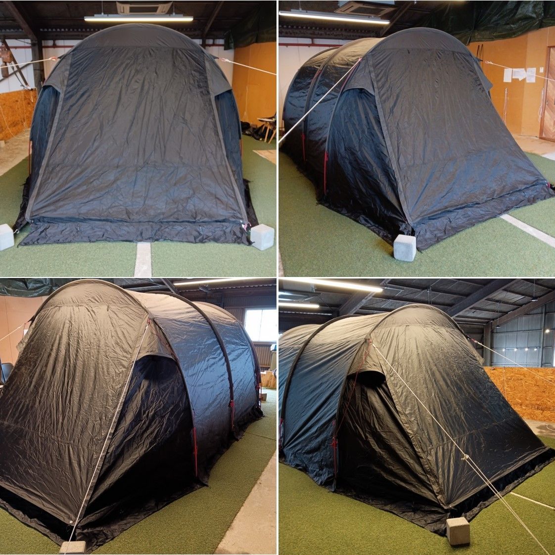  TOMOUNT トモウント トンネル2ルームテント ブラック 2025 ver 炭 登山靴 キャンプテント テント シェルター