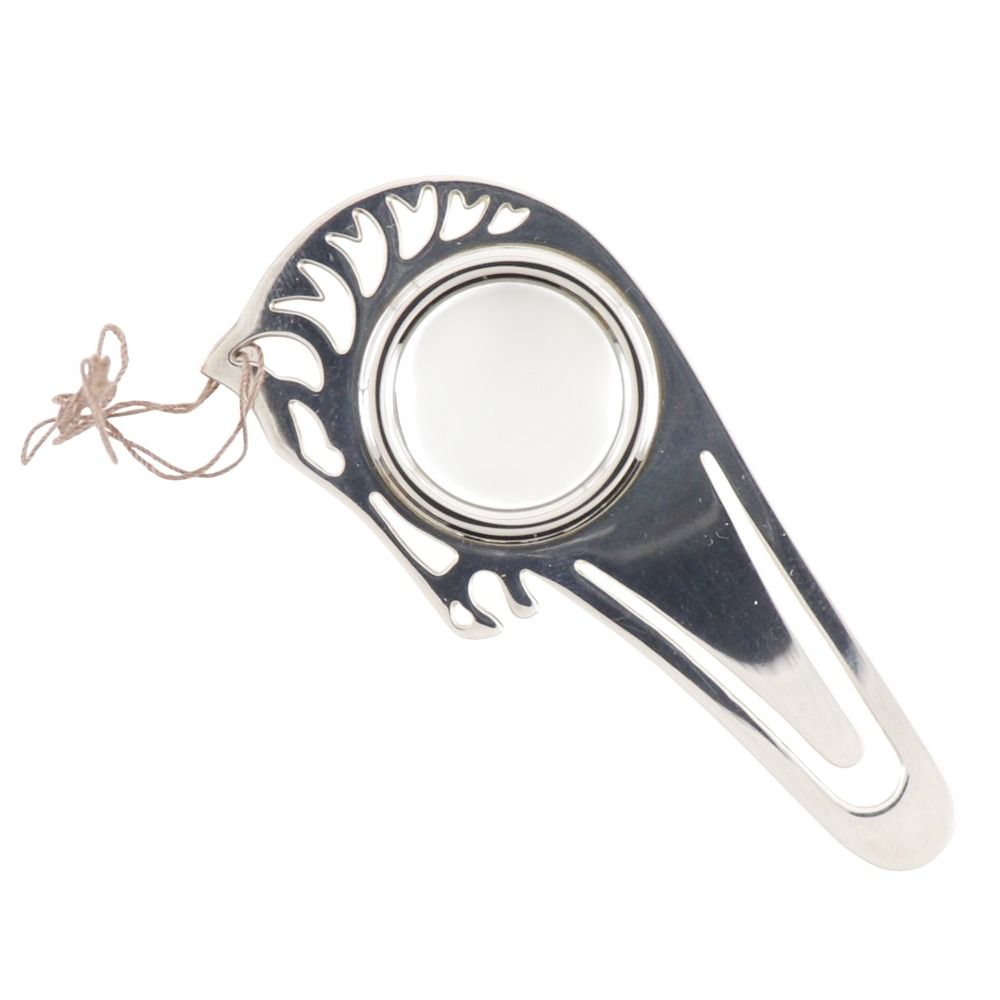 HERMES エルメス シュバル ブックマーク ルーペ 金属製 シルバー _ 栞