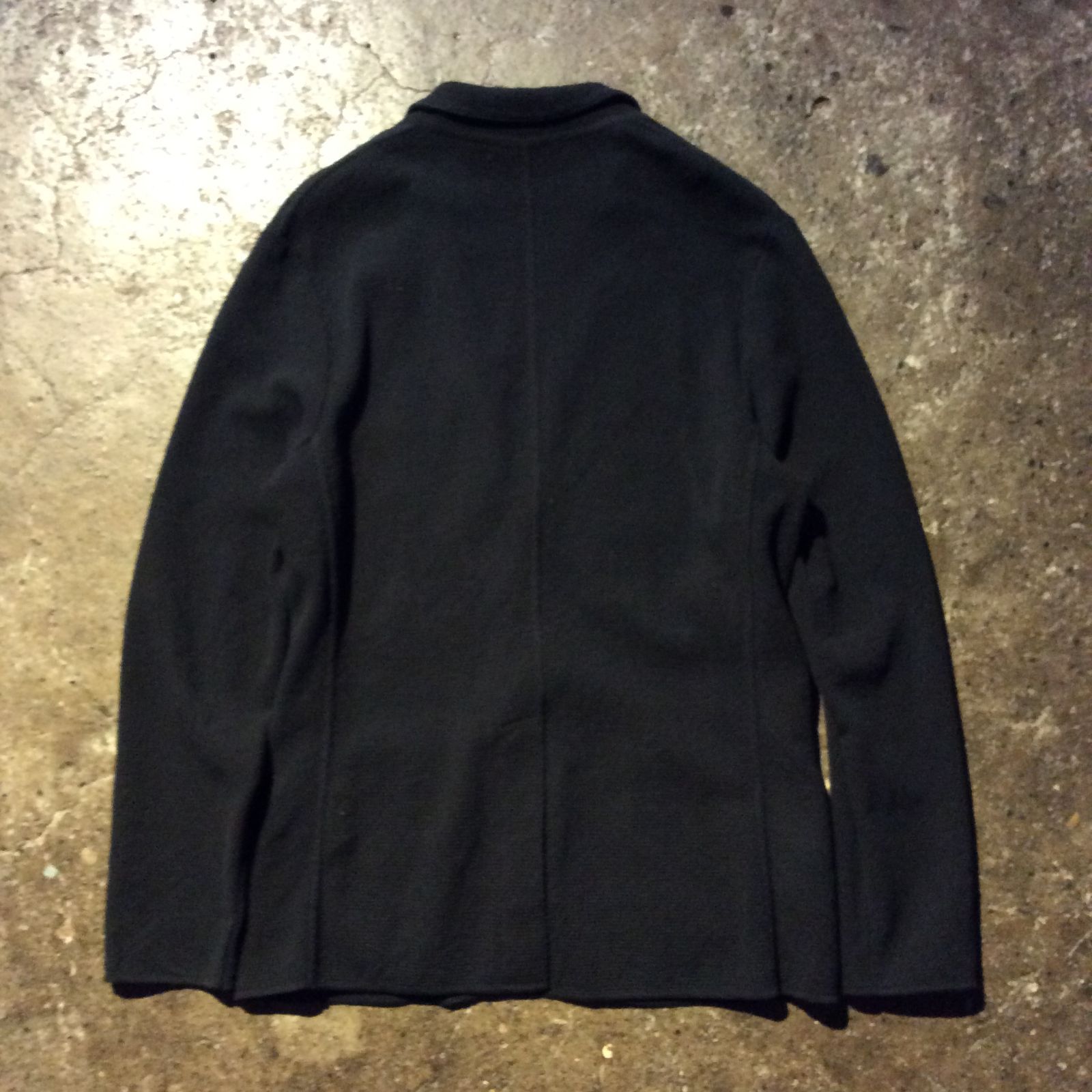 LARDINI コットンニットジャケット ブートニエール欠品 ブラック M 