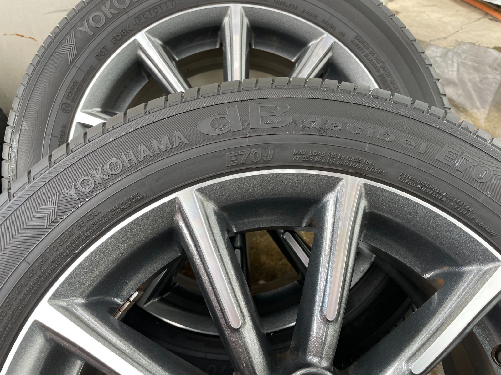 トヨタ 86 ZN6 純正 ENKEI 16インチ 6.5J 5H PCD100 +48・YOKOHAMA dB