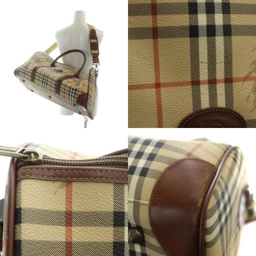 バーバリー BURBERRY ボストンバッグ ショルダー 2WAY ロゴ ノバ