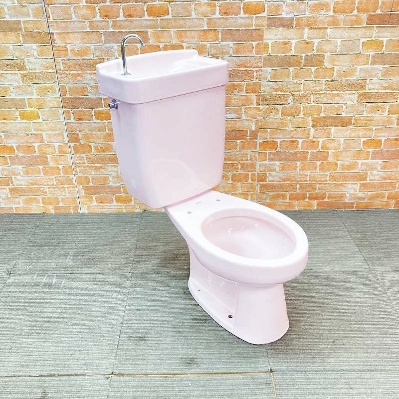 品 TOTO トイレ 洋式便器 床下排水 C 420 排水芯530 mm とタンク S 517 B のセット SR 2 パステルピンク 40