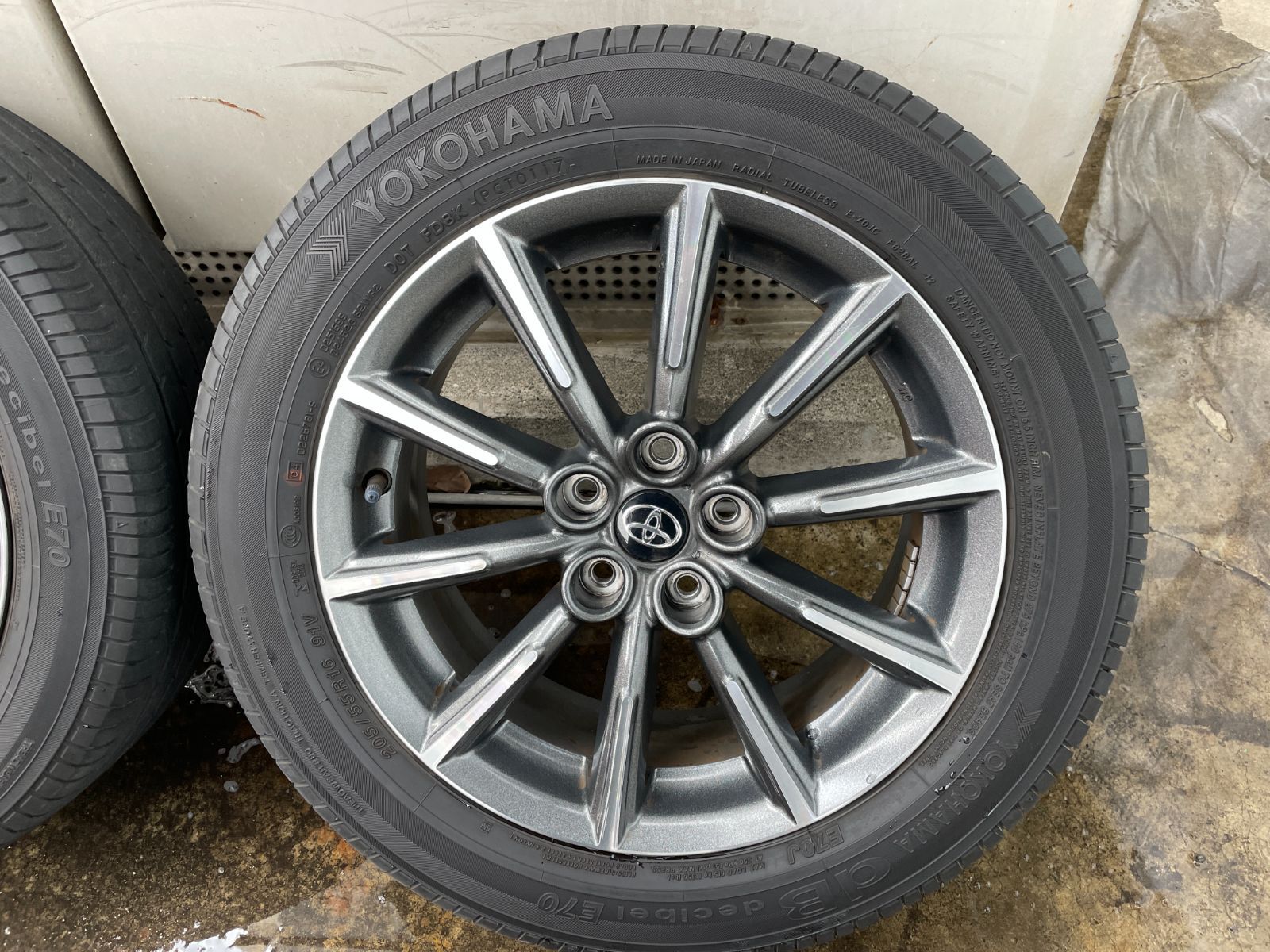 86純正ENKEI16インチ6.5J+48REGNO205/55R16 溝7mm トヨタ 86 ZN6 純正 ENKEI 16インチ 6.5J 5H PCD100 +48・YOKOHAMA dB