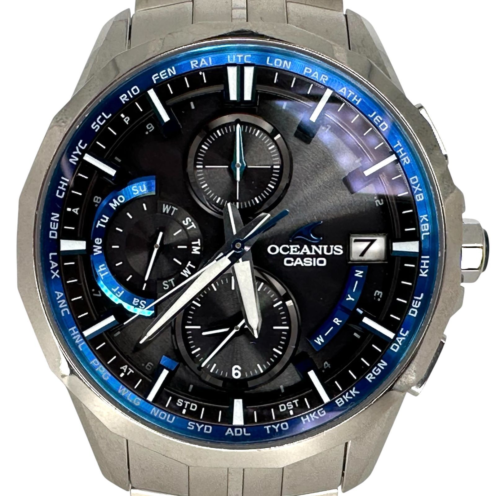 CASIO】 カシオ OCW-S3000-1AJF オシアナス電波ソーラー 45mm 