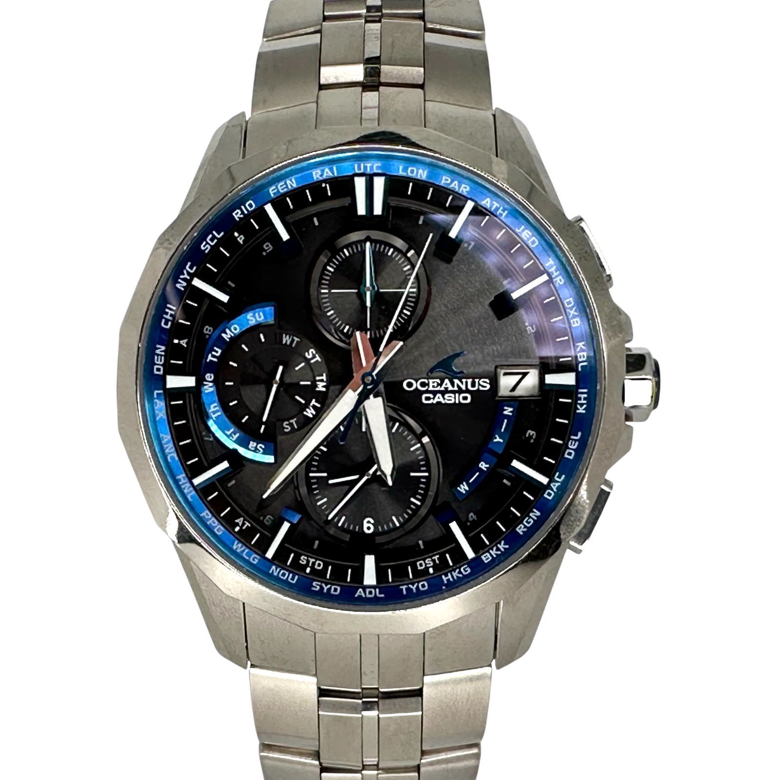 CASIO】 カシオ OCW-S3000-1AJF オシアナス電波ソーラー 45mm 