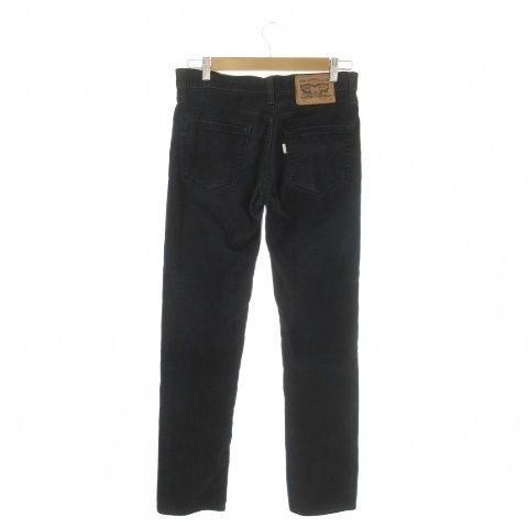 リーバイス Levi's 511 コーデュロイパンツ W29 L32 黒 ブラック 無地 フルレングス 5ポケット /AO25 GY58
