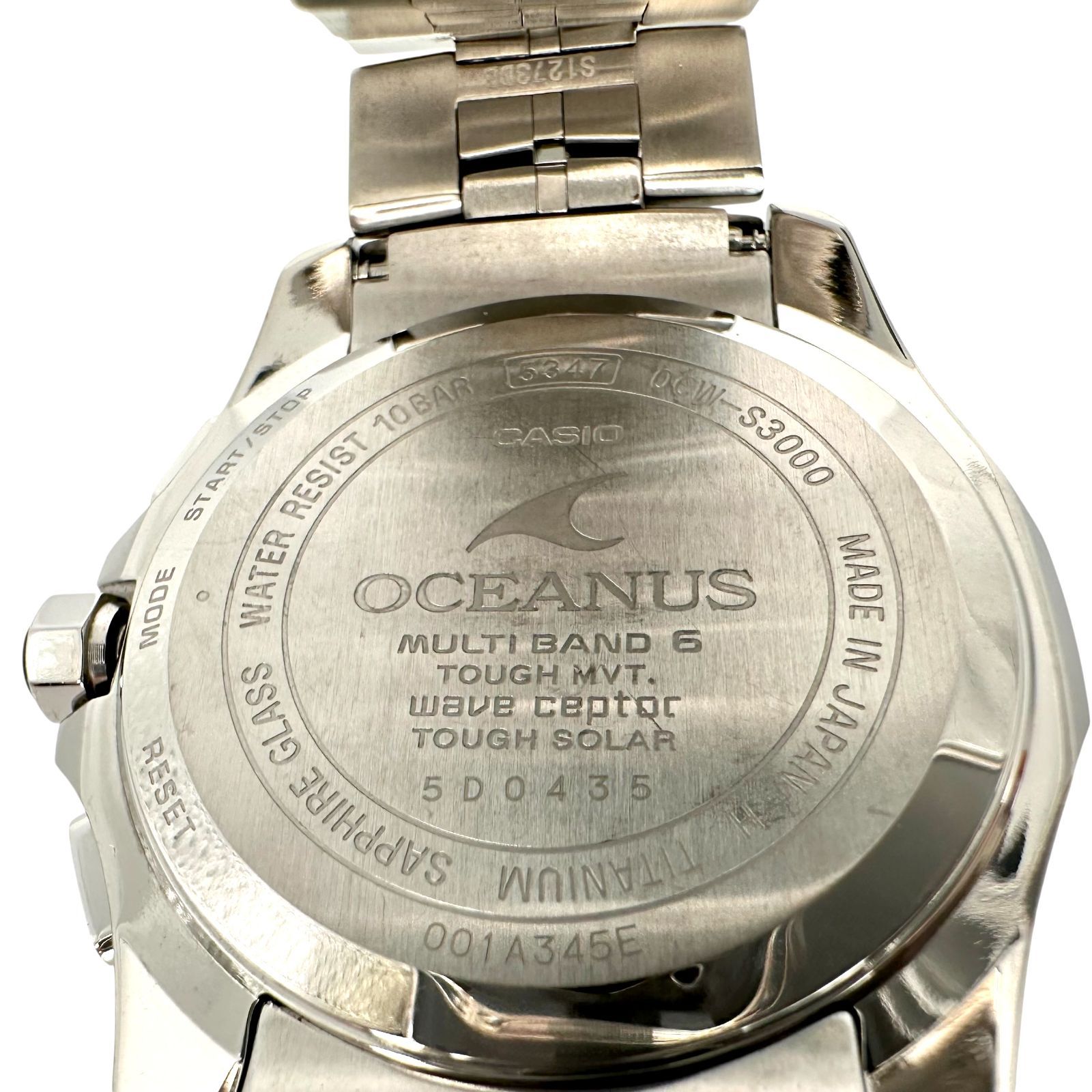 CASIO】 カシオ OCW-S3000-1AJF オシアナス電波ソーラー 45mm 