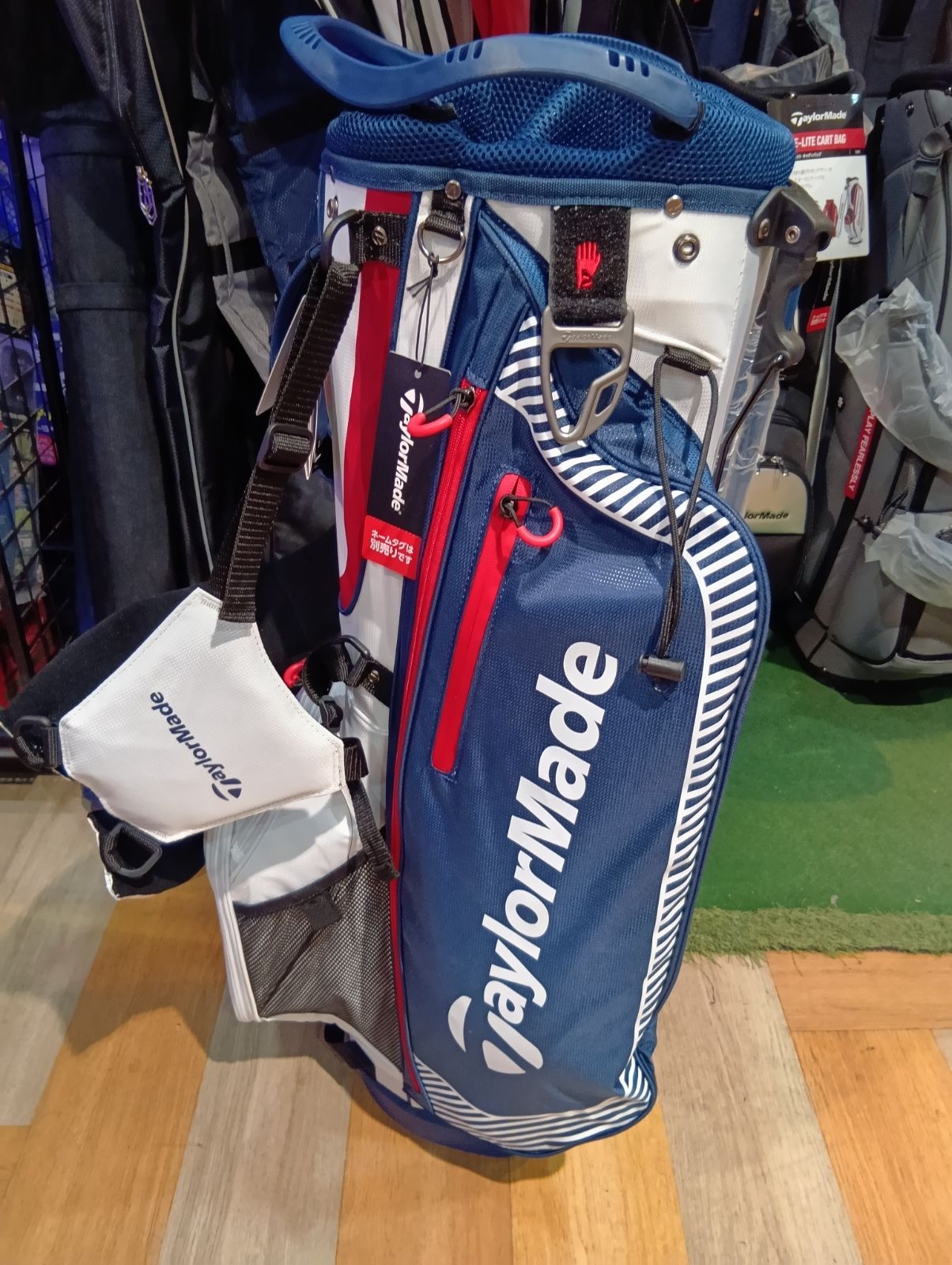 Cb 未使用品 テーラーメイド プロ スタンドバッグ キャディバッグ 9 5型 ホワイト ネイビー レッド 47インチ対応 TF531 2025年モデル TaylorMade 日本正規品 大崎店
