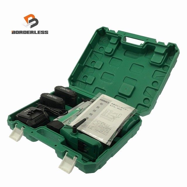 ☆美品☆KIMO 20V 充電式ピンタッカー QIMO-9418 バッテリー2個 充電器 説明書 ケース付 フィニッシュネイラ＆ステープルガン122608