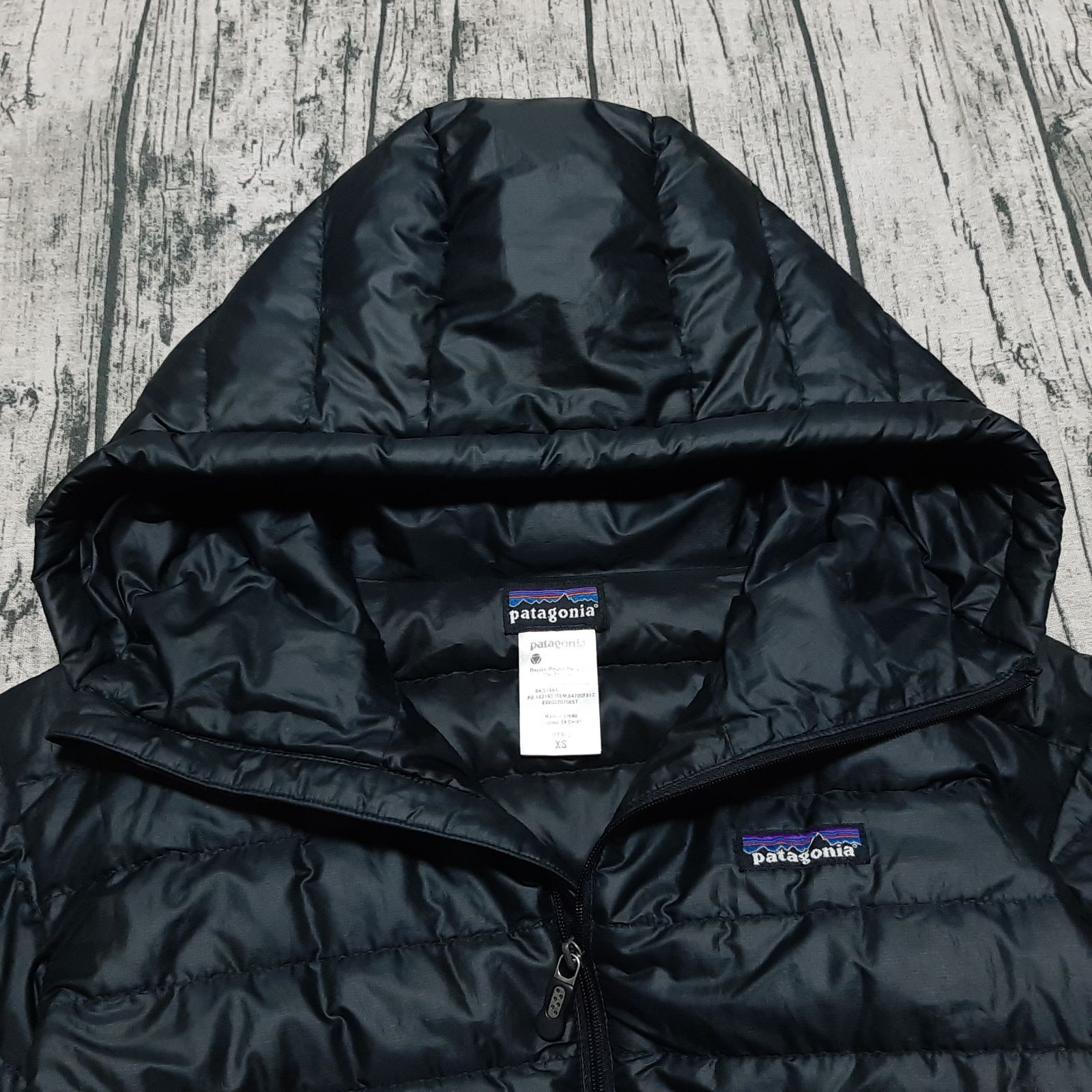 size XS】patagonia Down Sweater Hoody Black 2012 パタゴニア ダウン 