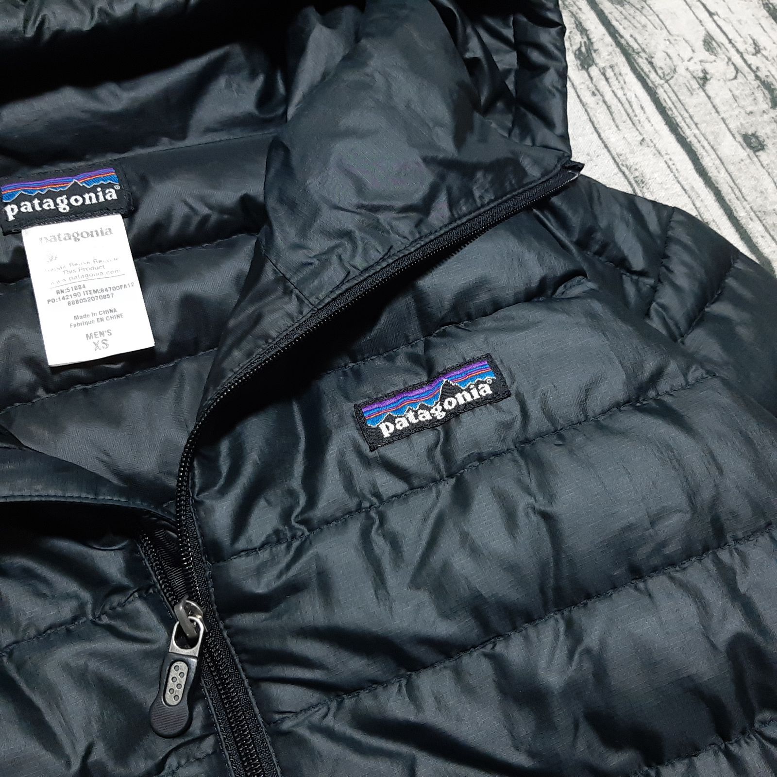 size XS】patagonia Down Sweater Hoody Black 2012 パタゴニア ダウン 