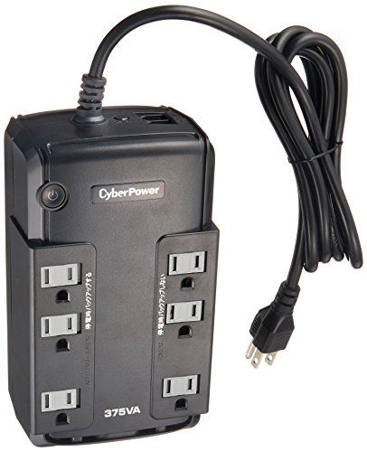 迅速に発送 サイバーパワー BR 375 VA|255 W 矩形波 常時商用 UPS CP JP 705 f 6 e 4