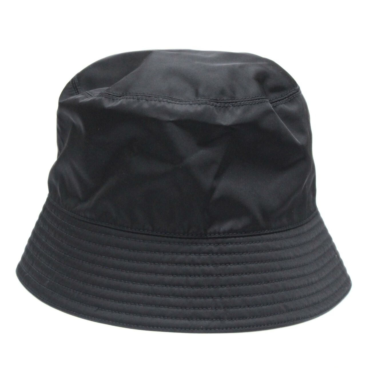 PRADA プラダ バケットハット Re Nylon Lサイズ 三角ロゴ プラダ PRADA 三角ロゴ Re-Nylon バケットハット 帽子 ナイロン 黒