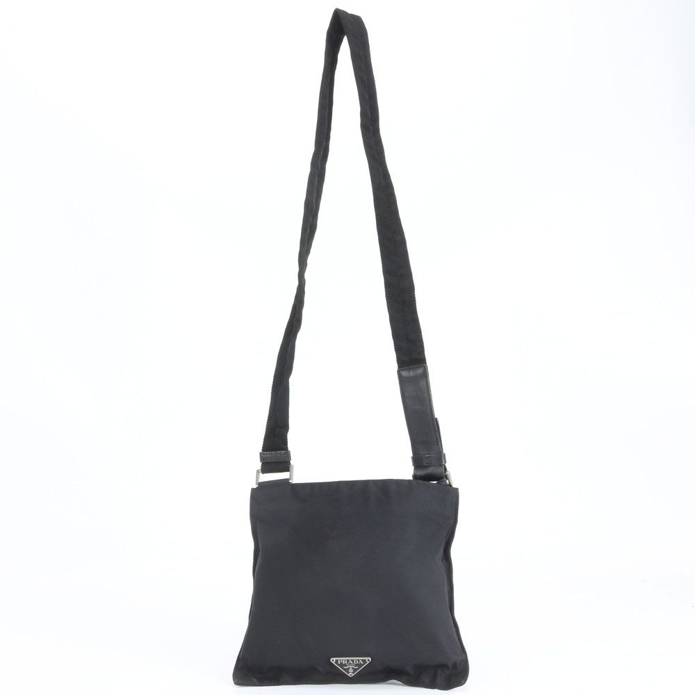 プラダ テスート ナイロン 三角 トライアングル ロゴ レザー