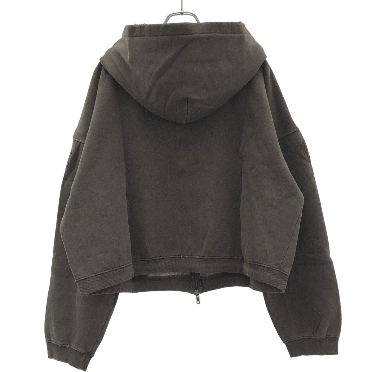 Undermycar アンダーマイカー OLD DYEING MULTI PATCH ZIPPED HOODIE 