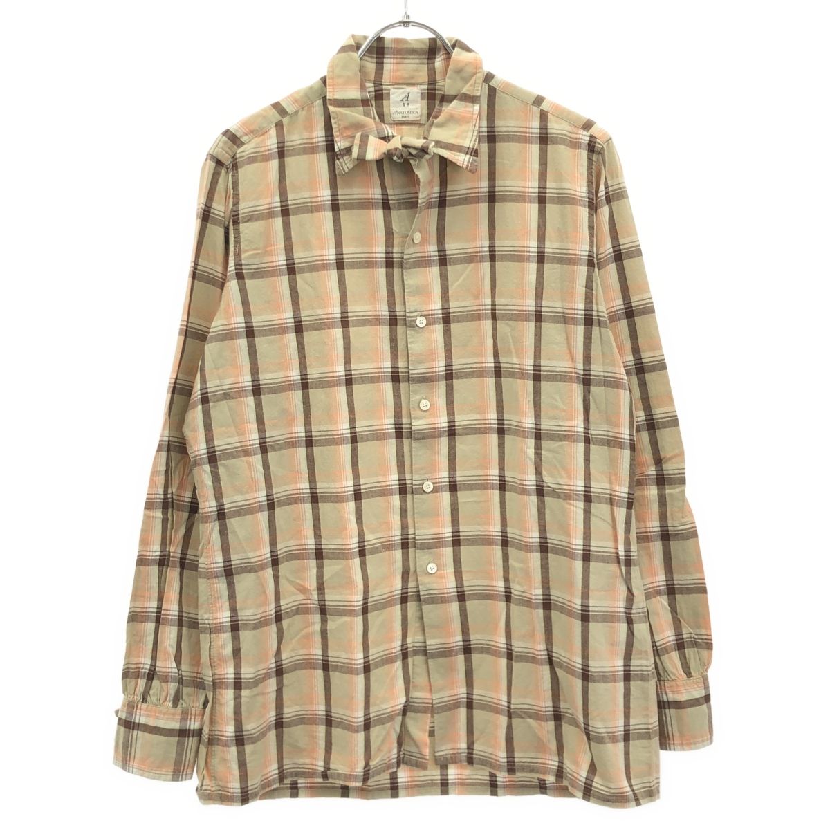 ANATOMICA アナトミカ 19SS WEEKEND SHIRT チェックシャツ 530-541-10