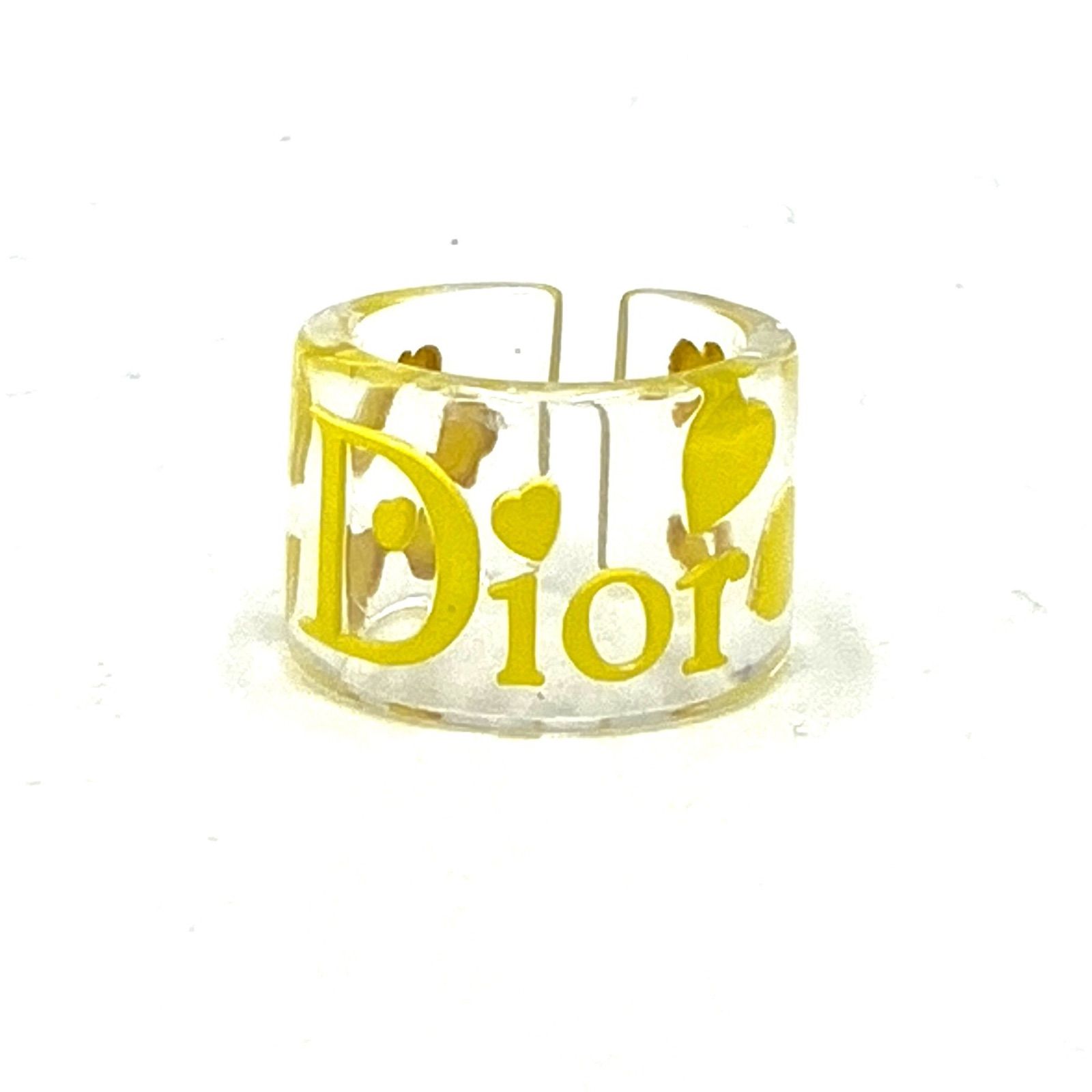 Christian Dior クリアリング クリスチャンディオール 9号 Christian Dior クリスチャン ディオール リング 指輪 プラスチック