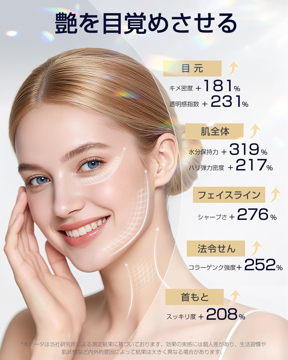 美顔器 高周波 EMS RF MC 1台18役 温冷 ラジオ波 表情筋 ホワイト 当日 