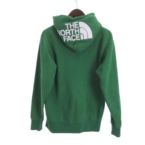 ザノースフェイス THE NORTH FACE ジップ パーカー ロゴ 裏起毛 S グリーン AA