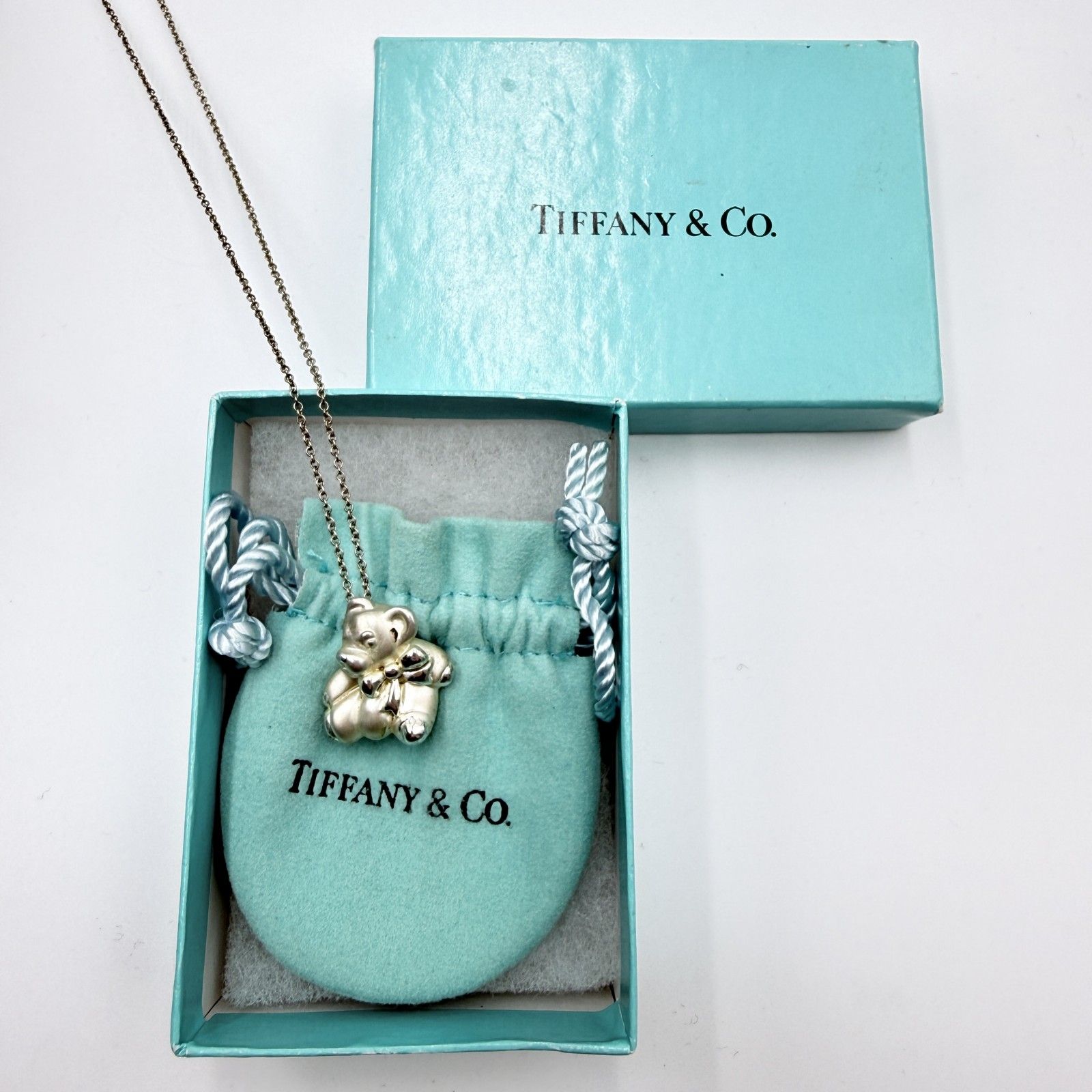 レディース Tiffany ティファニー テディベア シルバー 925 ネックレス 