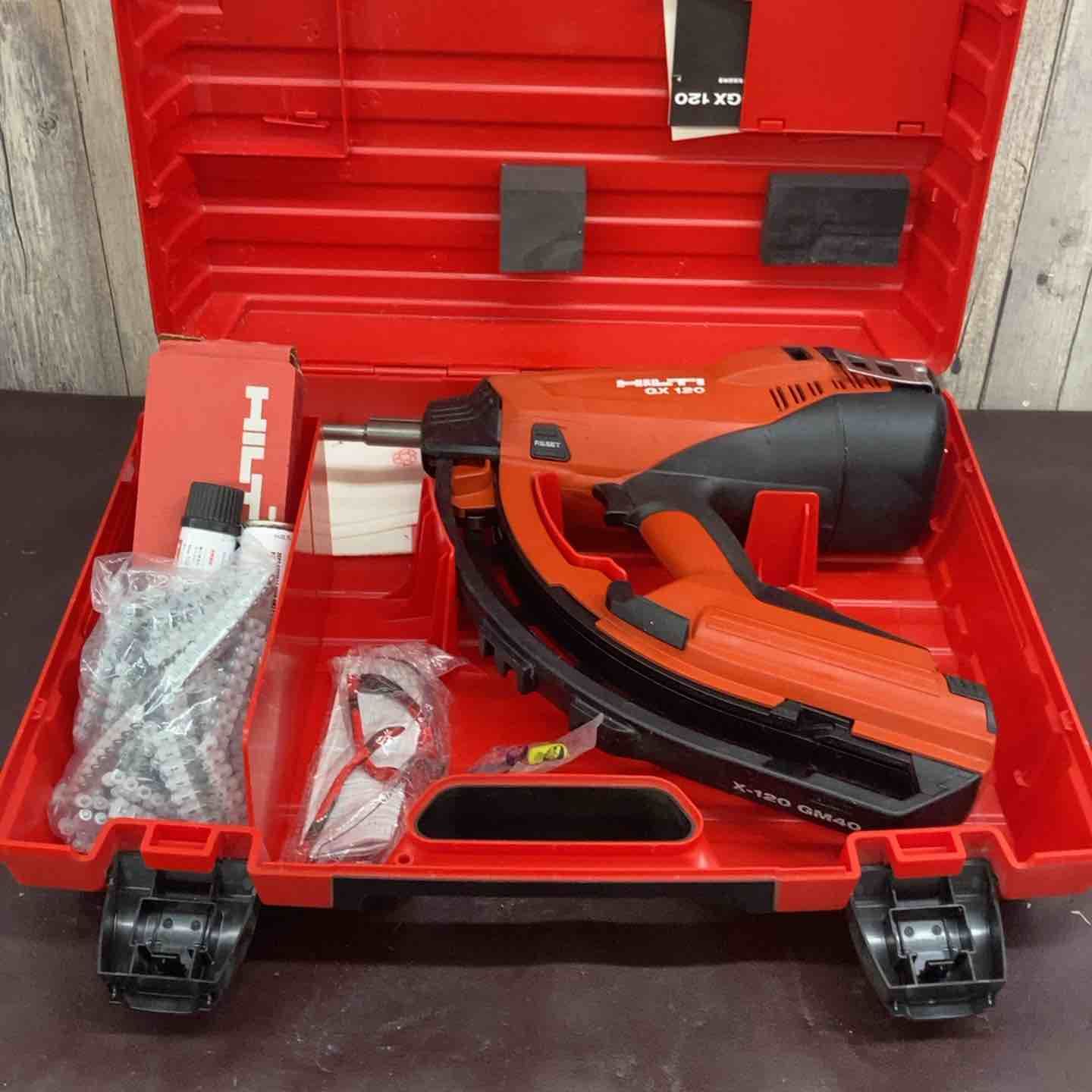 品 ヒルティ HILTI ガス式鋲打機 GX 120 ガス ピン付属