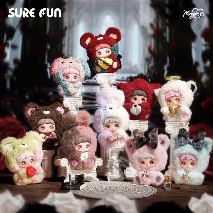 TOPTOY × SURE FUN トップトイ maymei メイメイ May I Love You アイラブユー ぬいぐるみ マスコット キーチェーン ぬい活 8体入りアソートセット ブラインドボックス シュリンク付き