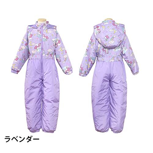 ハッピー スノーコンビ スキーウェア キッズ ジャンプスーツ 女の子 子供 雪遊び ユニコーン柄 カバーオールpo 6 a 33 f 4 cf