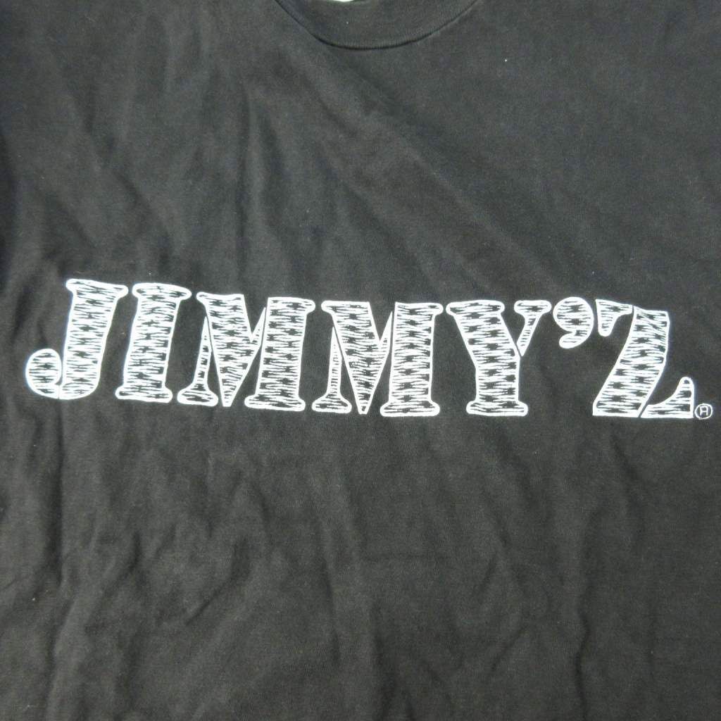 ジミーズ JIMMY'Z 90s Tシャツ ロゴ プリント 半袖 M 黒 ブラック 1210