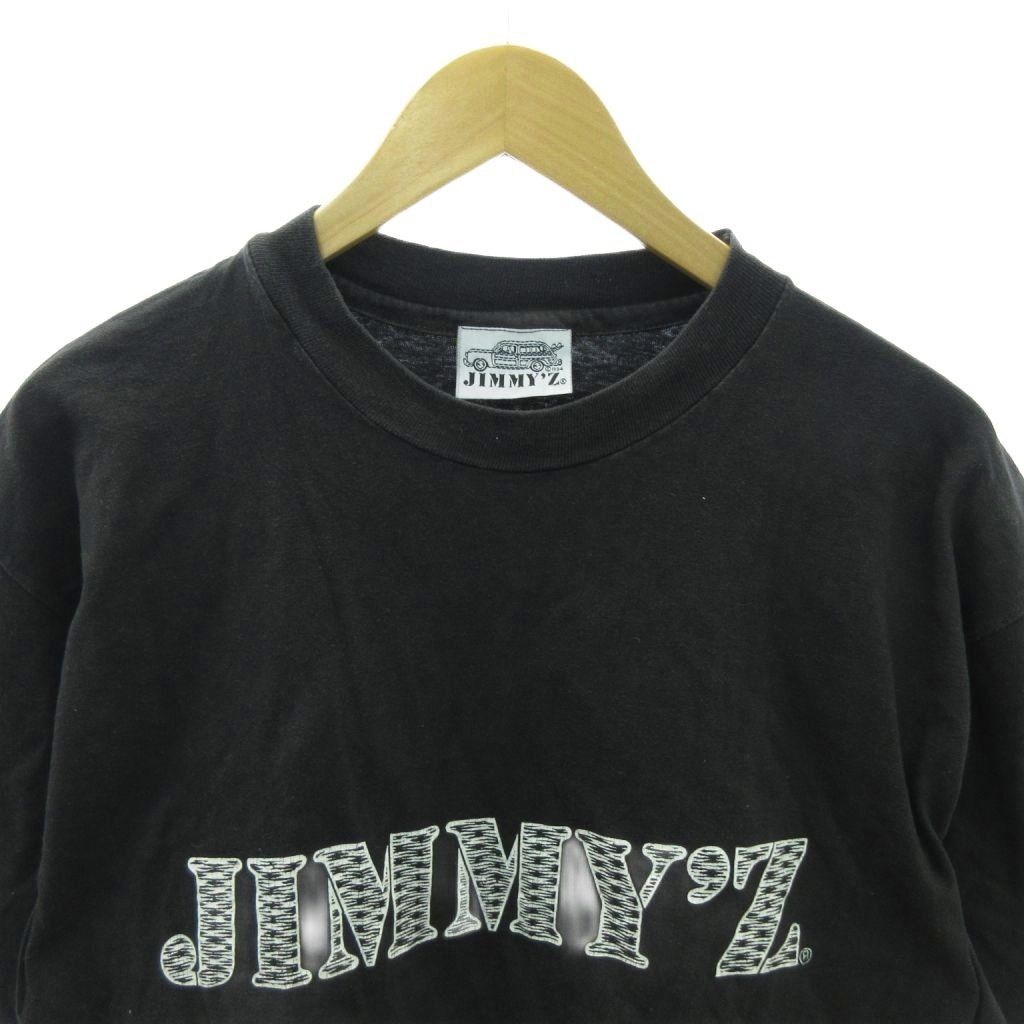 ジミーズ JIMMY'Z 90s Tシャツ ロゴ プリント 半袖 M 黒 ブラック 1210