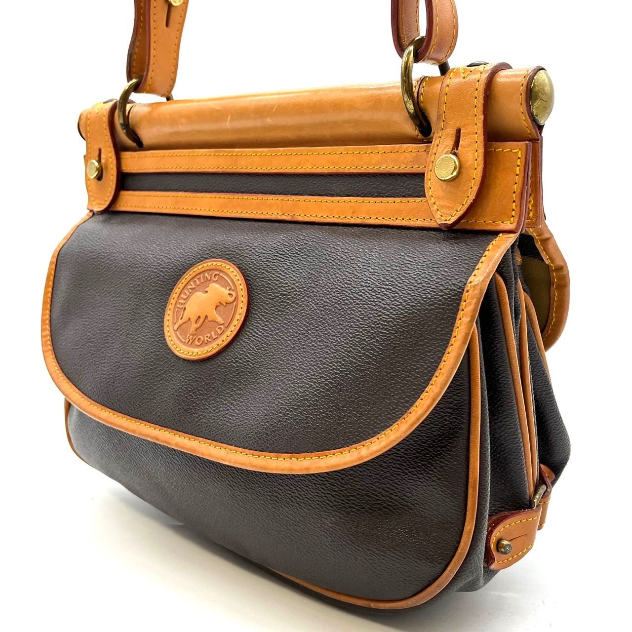 WORLD HUNTING ハンティングワールド 長財布 財布 ベージュ 【良品 
