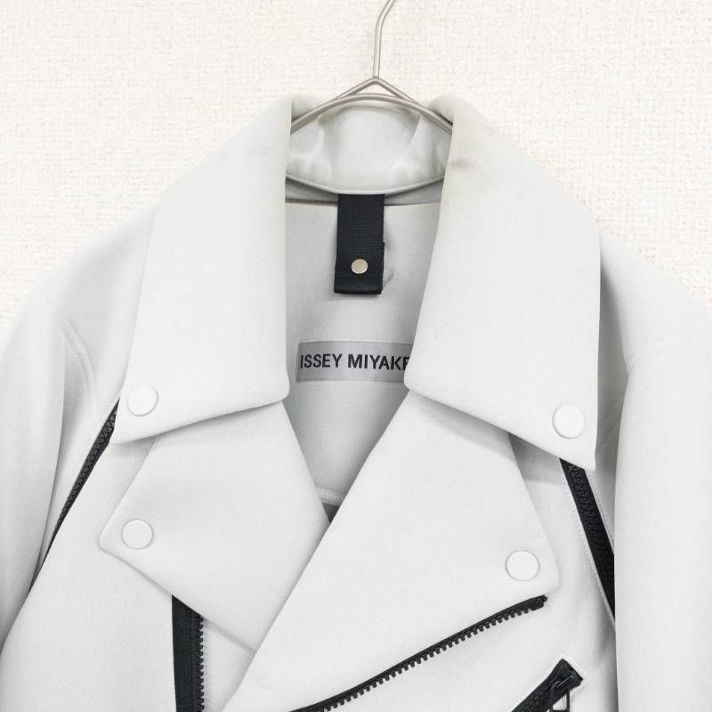 ISSEY MIYAKE イッセイミヤケ 2WAY ライダースジャケット ダブル ノー