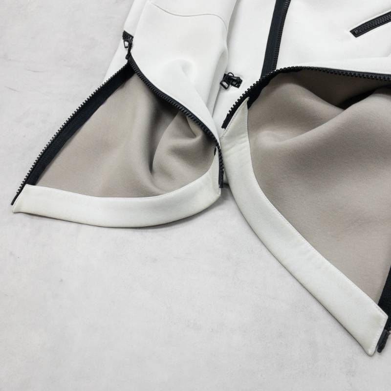 ISSEY MIYAKE イッセイミヤケ 2WAY ライダースジャケット ダブル ノー