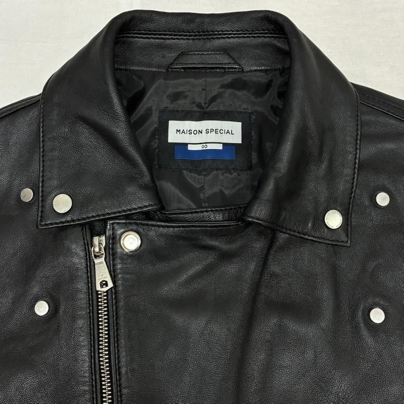 メゾンスペシャル 24AW Sheep Leather Prime-Over Double Rider Jacket