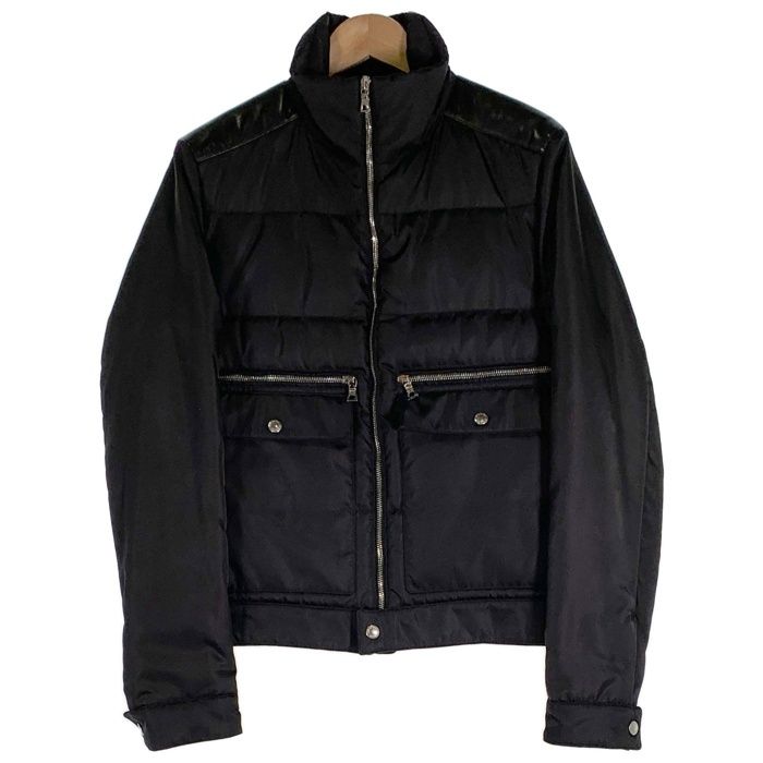 PRADA SPORT プラダスポーツ Leather Yoke Down Jacket レザー ダウン