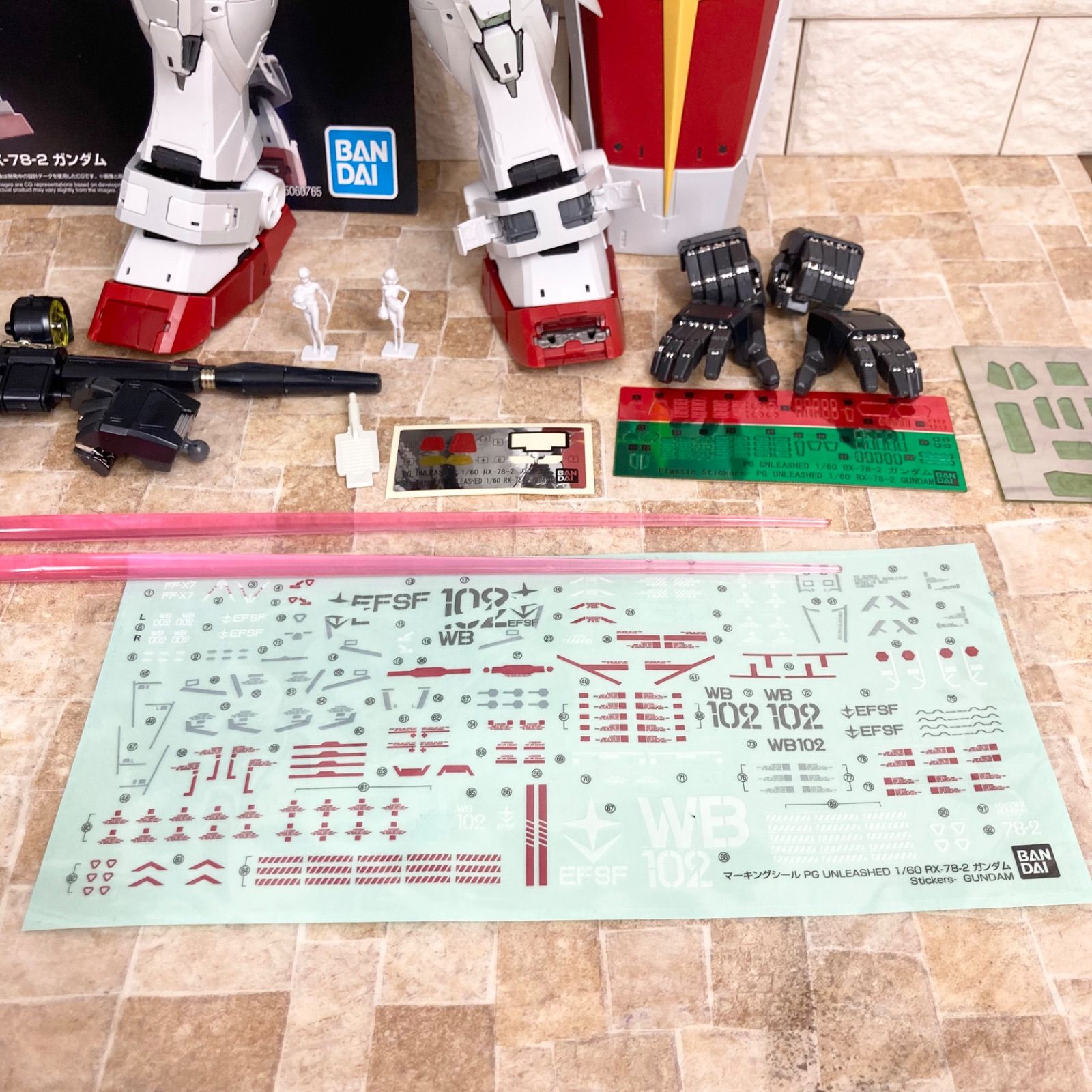 完成品】PG UNLEASHED 1/60 RX-78-2 ガンダム アンリーシュド