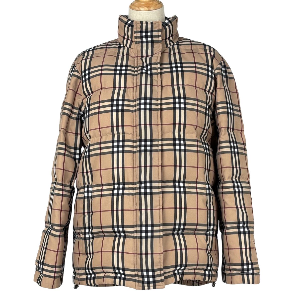 バーバリー BURBERRY ショート ダウンジャケット チェック柄 フード 