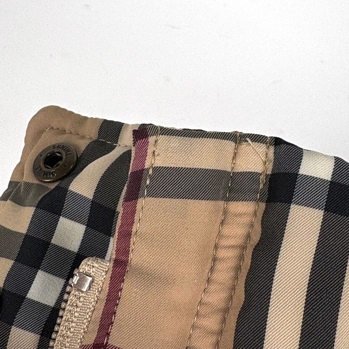 バーバリー BURBERRY ショート ダウンジャケット チェック柄 フード 