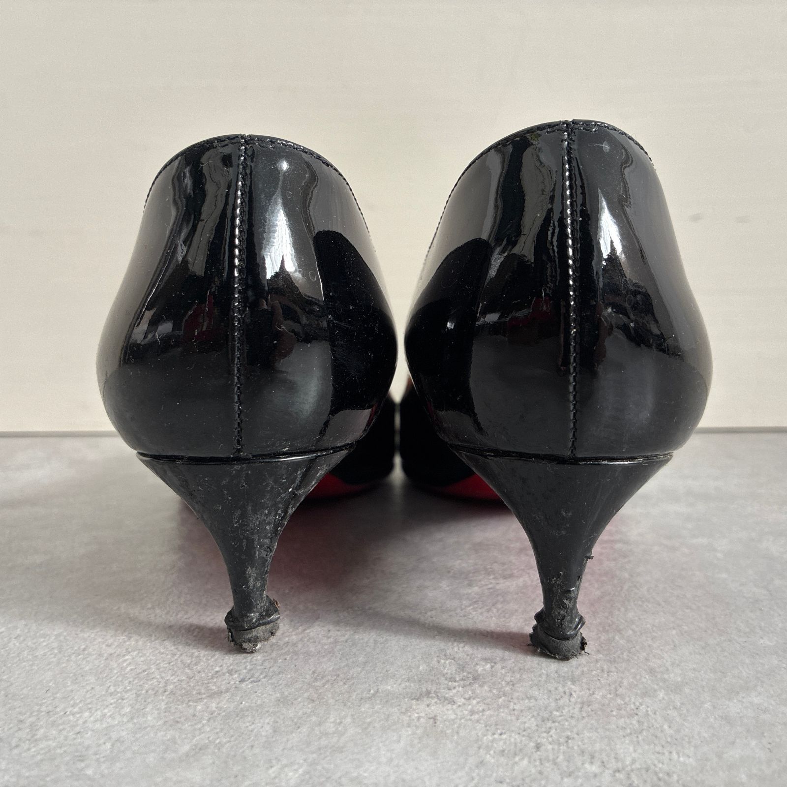 Christian Louboutin○パテントレザー ヒール パンプス ブラック