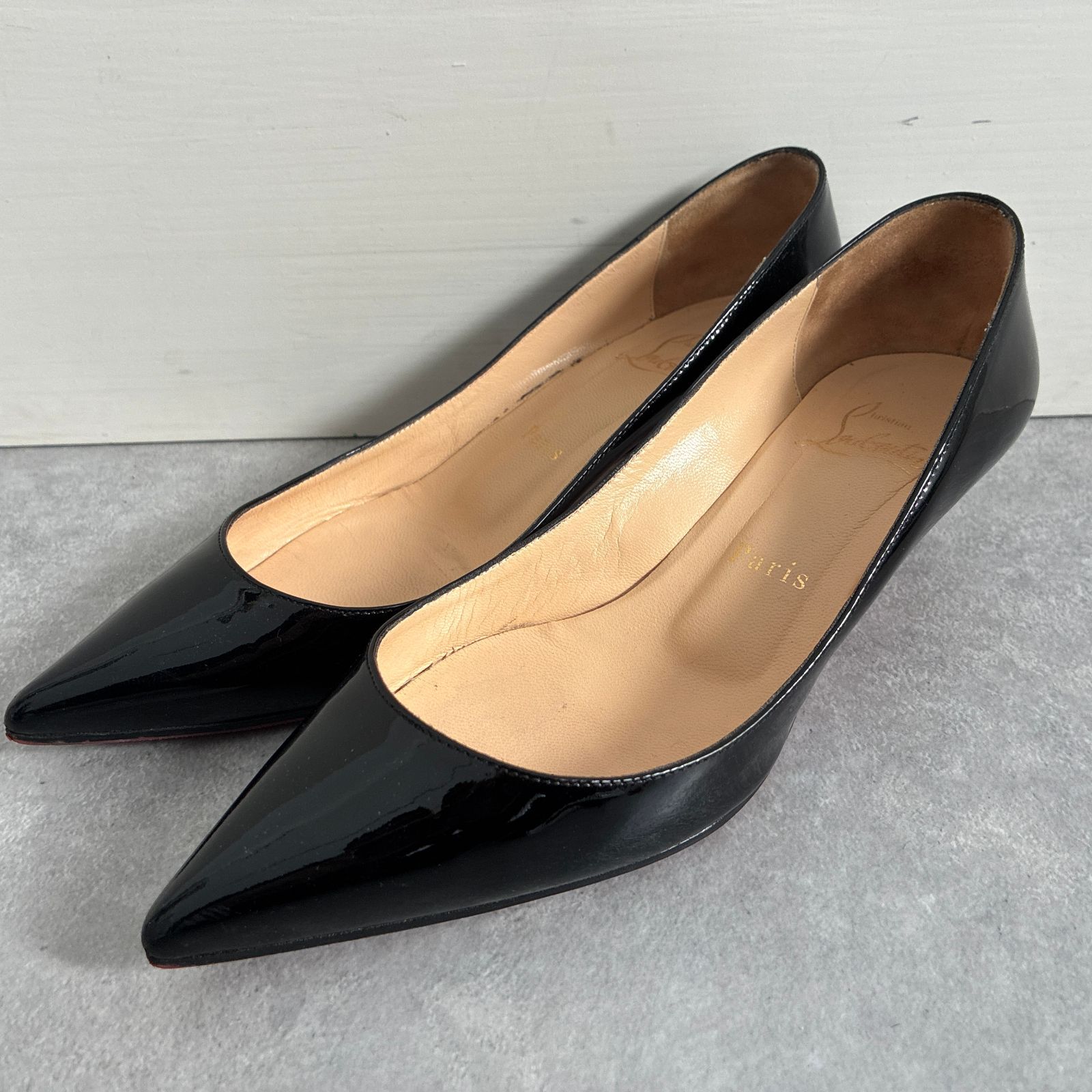 Christian Louboutin○パテントレザー ヒール パンプス ブラック