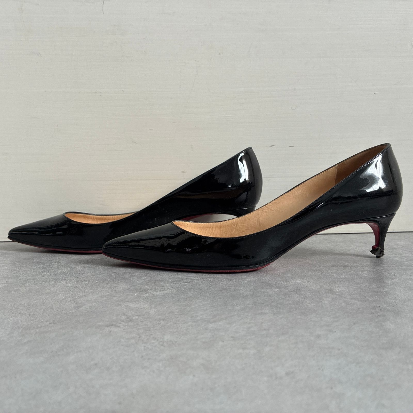 Christian Louboutin○パテントレザー ヒール パンプス ブラック