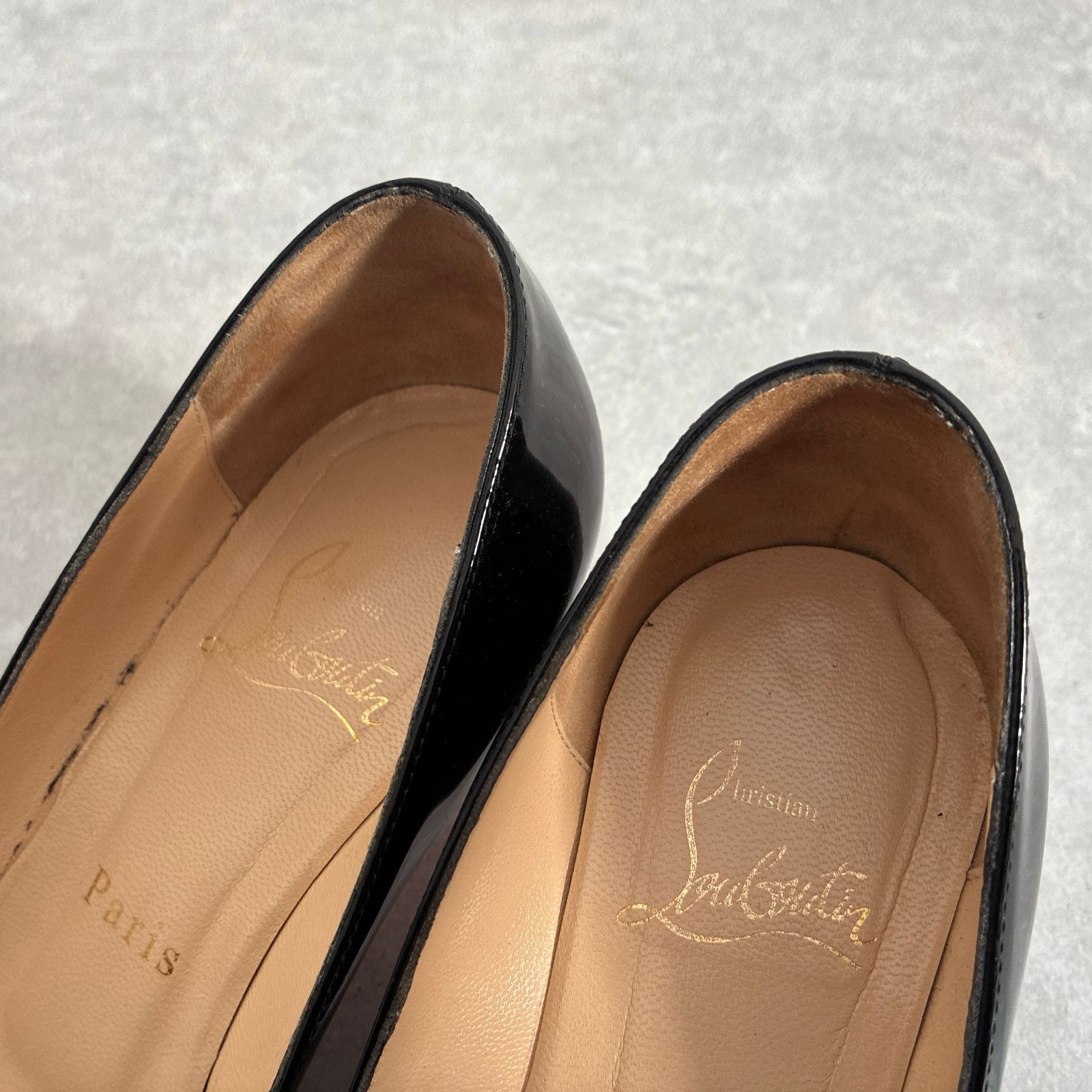 Christian Louboutin○パテントレザー ヒール パンプス ブラック